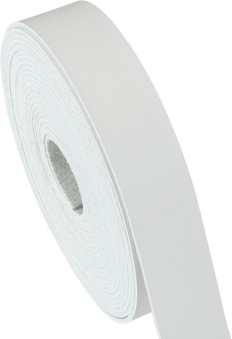 CDY Soft Faux Leather Strap: 1 Inch Wide 200 Inches Long Leather Strip 2mm for DIY Craft Projects Thick Very Suitable for Traction Ropes Bag Straps (Rice White) - Image 3